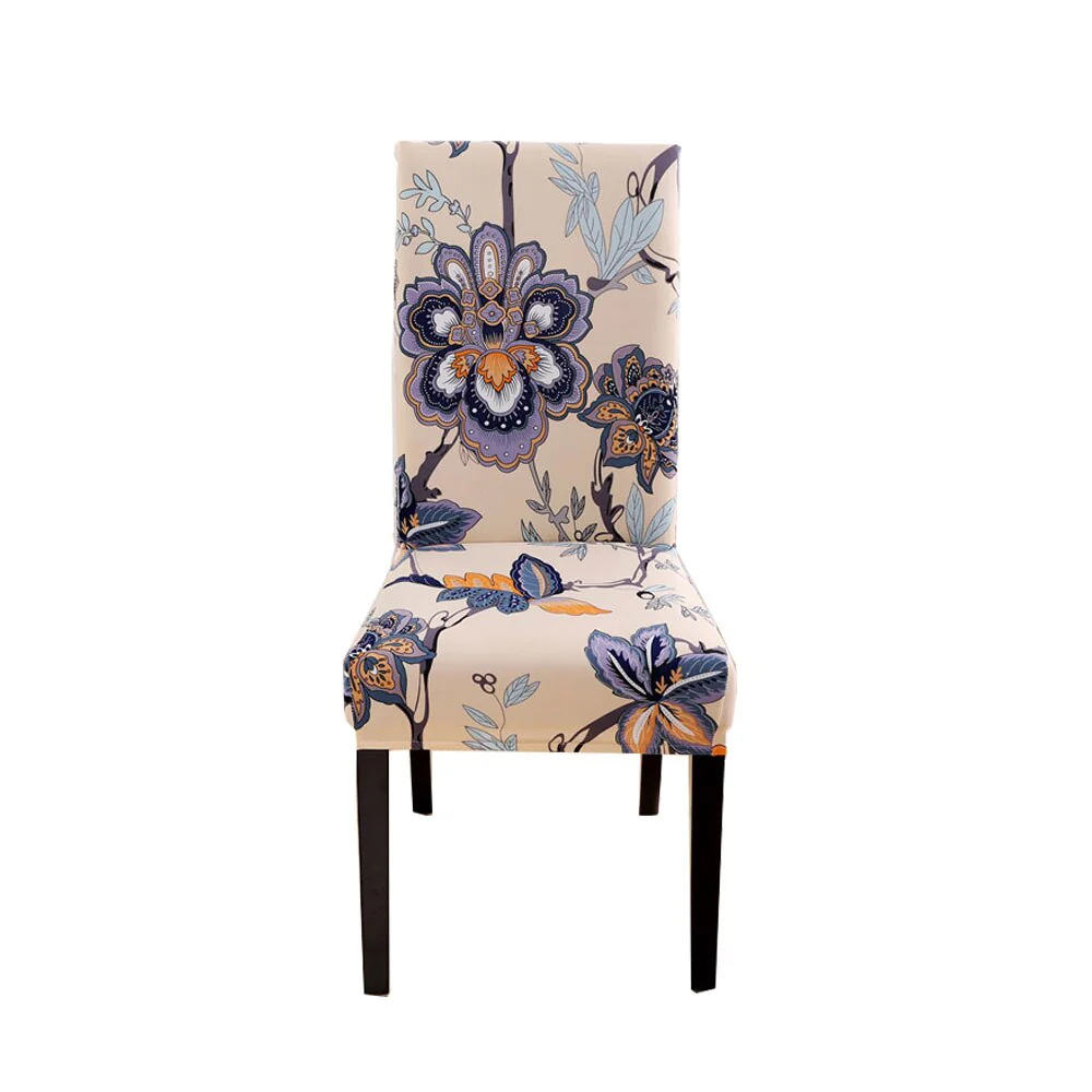 Elastic Floral Print Chair Covers Spandex Chair Cover Stretch Home Dining Multifunctional Spandex Elastic Cloth Universal Size - Image 29