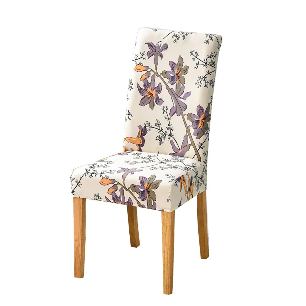 Elastic Floral Print Chair Covers Spandex Chair Cover Stretch Home Dining Multifunctional Spandex Elastic Cloth Universal Size - Image 31