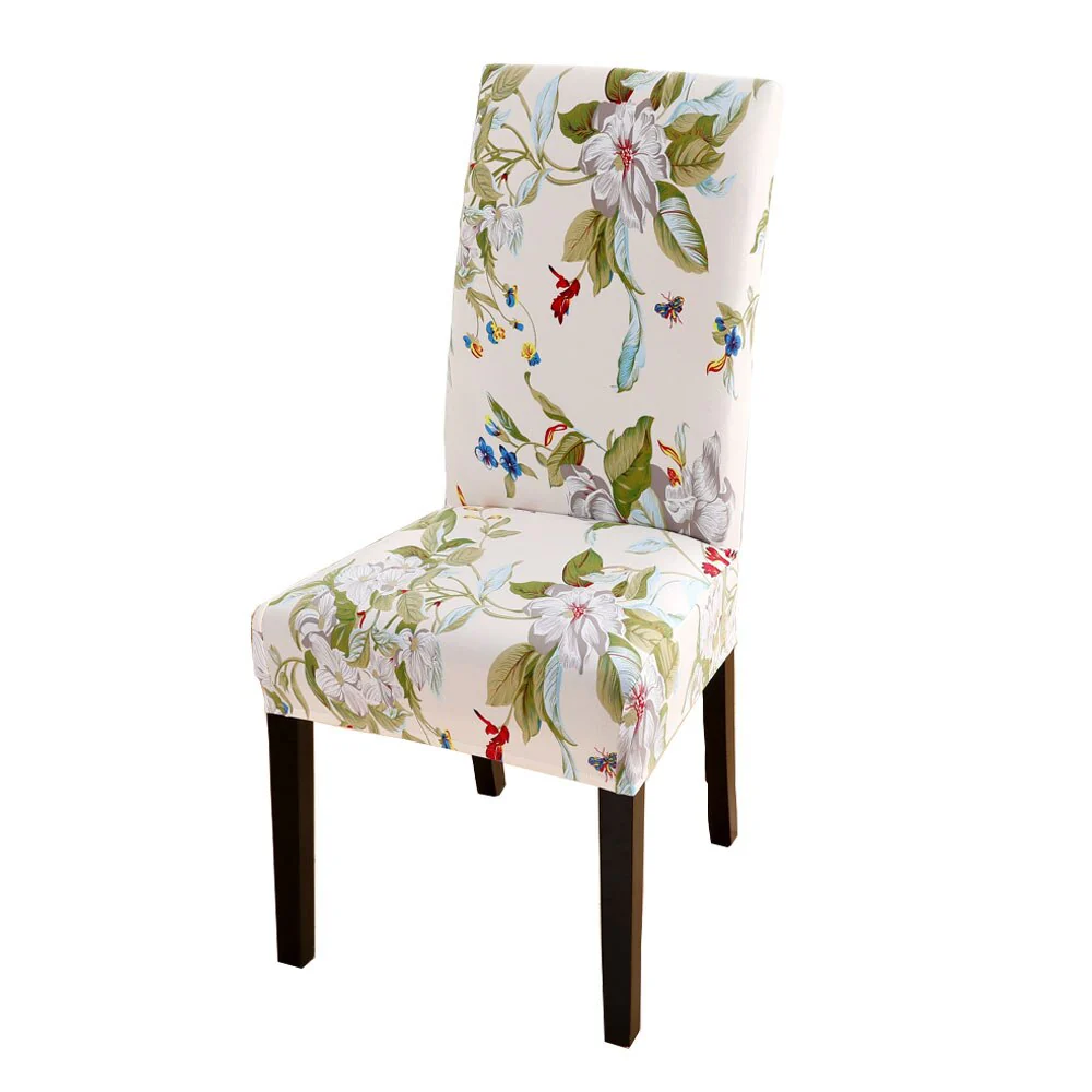 Elastic Floral Print Chair Covers Spandex Chair Cover Stretch Home Dining Multifunctional Spandex Elastic Cloth Universal Size - Image 35