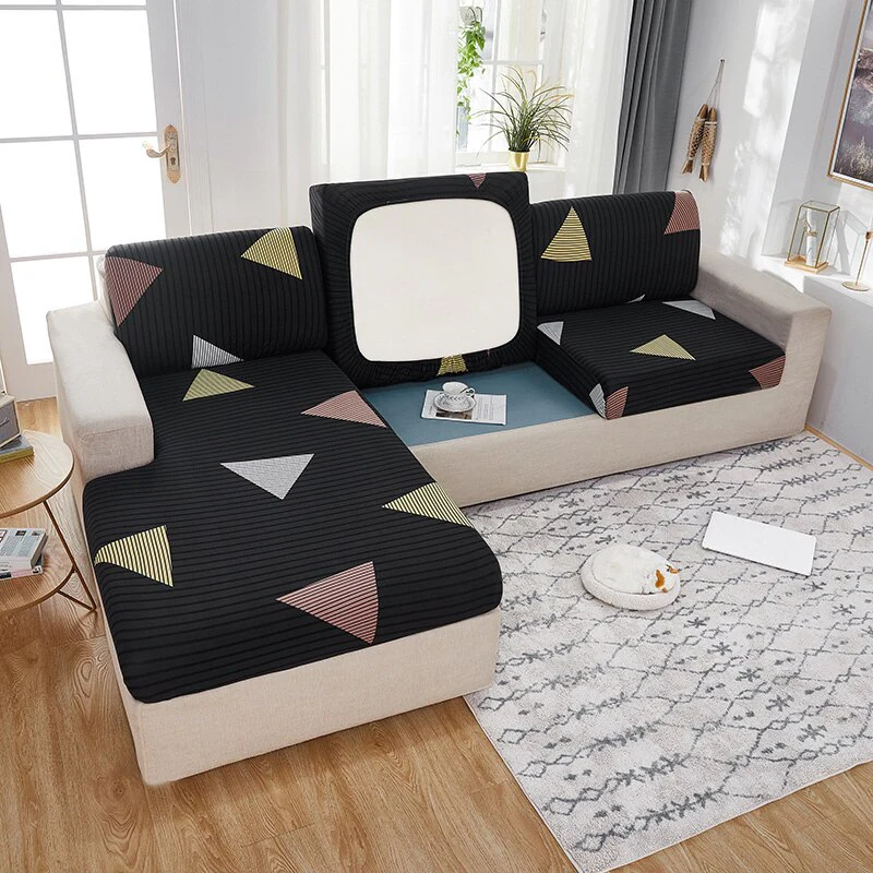Elastic Geometric Sofa Seat Cushion Cover Stretch Tight Sofa Cover for Living Room Chaise Lounge Couch Corner Sofa Slipcover Seat Cover - Image 19