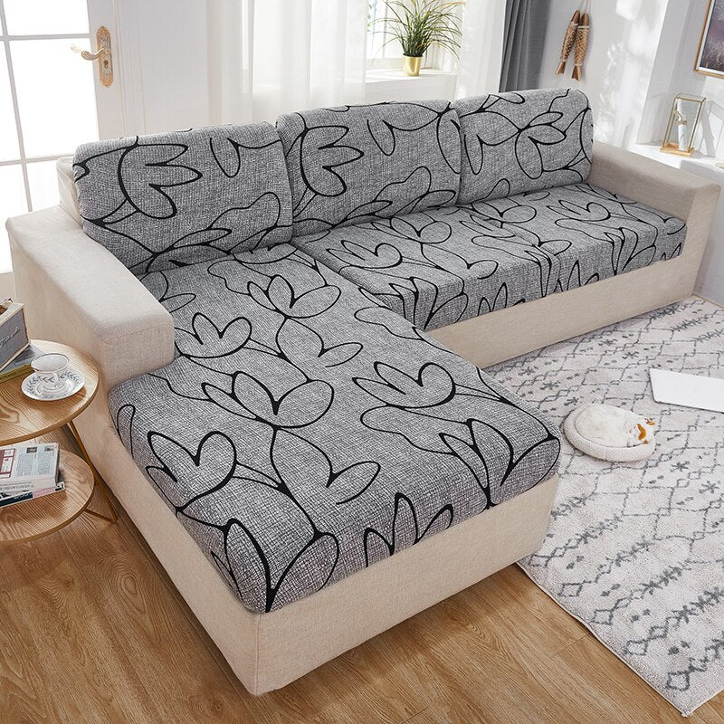 Elastic Geometric Sofa Seat Cushion Cover Stretch Tight Sofa Cover for Living Room Chaise Lounge Couch Corner Sofa Slipcover Seat Cover - Image 5