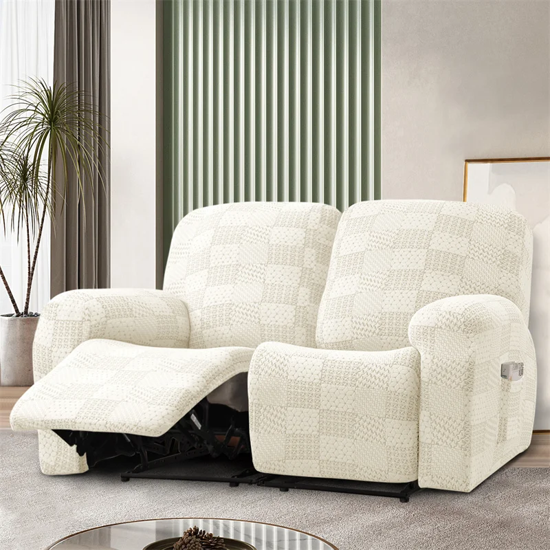 Elastic Recliner Sofa Covers 1 2 Seater Jacquard Sofa Slipcoves Stretch Spandex Lazy Boy Armchair Cover Furniture Protector Case - Image 9