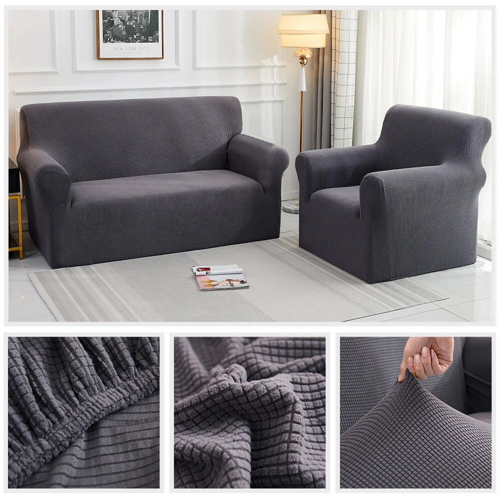 Elastic Sofa Cover Cotton All-inclusive Couch Cover 1/2/3 Seater Stretch Slipcover L Shape Corner Sofa Spandex Jacquard Sofa Cover Fabric Couch Cover - Image 6