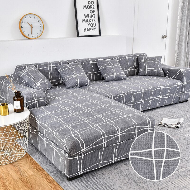Elastic Sofa Cover L Shape Need Buy 2 Pieces Corner Sofa Covers for Living Room Tight Wrap Slipcovers Couch Cover Elastic Stretch Couch Cover - Image 25