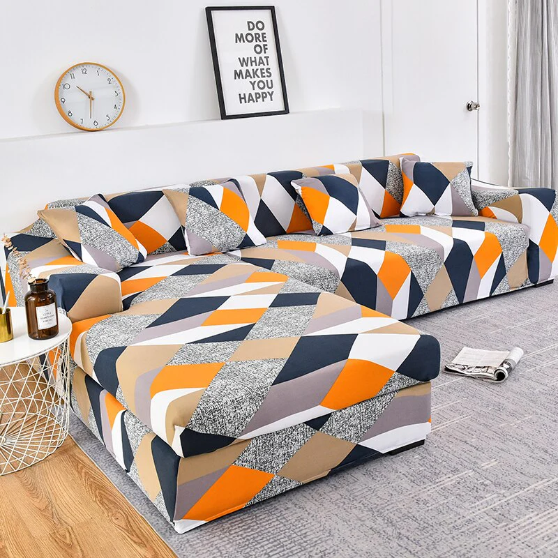 Elastic Sofa Cover L Shape Need Buy 2 Pieces Corner Sofa Covers for Living Room Tight Wrap Slipcovers Couch Cover Elastic Stretch Couch Cover - Image 8