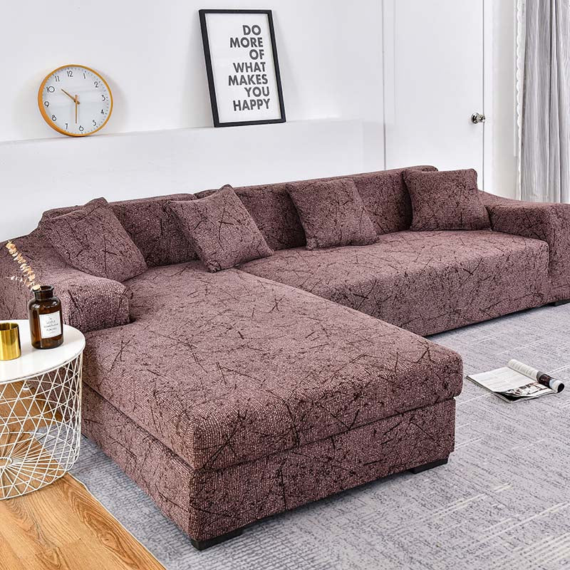 Elastic Sofa Cover Prints Sofa Cover Geometric Couch Cover Elastic Cover Pets Printed Flower Slipcovers Corner L Shaped Chaise Longue Sofa Slipcover - Image 15