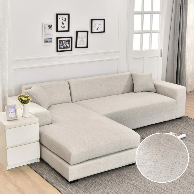 Elastic Sofa Cover Prints Sofa Cover Geometric Couch Cover Elastic Cover Pets Printed Flower Slipcovers Corner L Shaped Chaise Longue Sofa Slipcover - Image 22