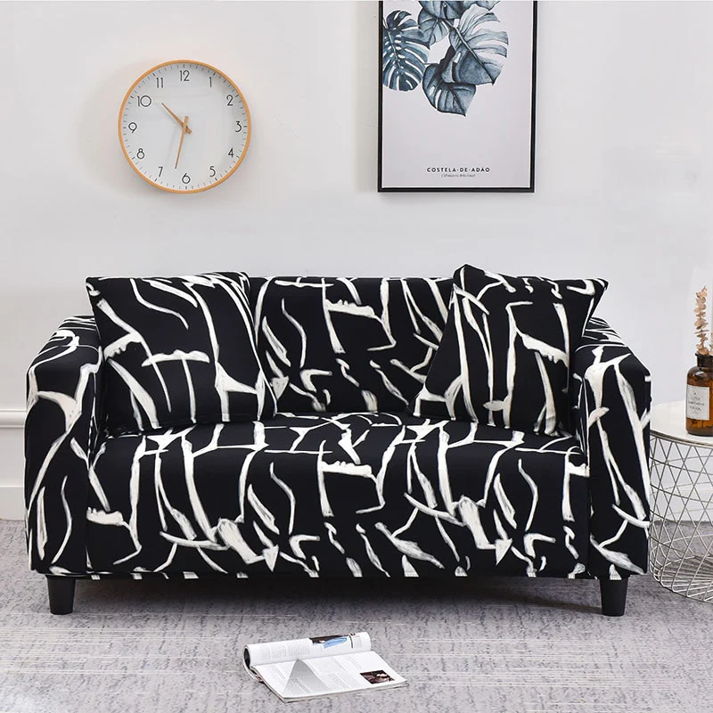 Elastic Sofa Cover Stretch Plaid Sofa Covers Fully-wrap Couch Chair Cover Anti-dust Furniture Protector L Shape Couch Cover Elastic Slipcovers - Image 23