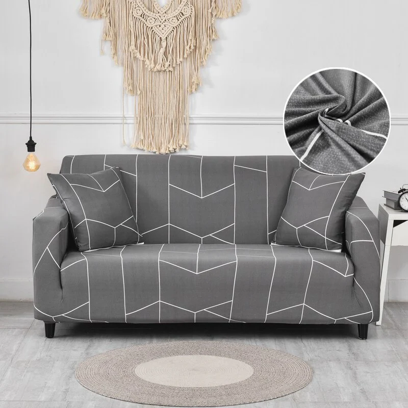 Elastic Sofa Cover Stretch Sectional Corner Couch Cover Universal Cover 1/2/3/4 Slipcover,L Shaped  1/2/3/4 Seats Covers L Shape Sofa Cover - Image 10