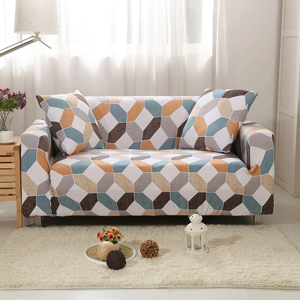 Elastic Sofa Cover Stretch Sectional Corner Couch Cover Universal Cover 1/2/3/4 Slipcover,L Shaped  1/2/3/4 Seats Covers L Shape Sofa Cover - Image 19