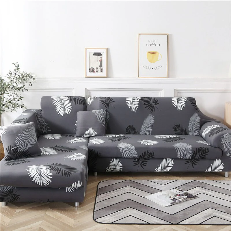 Elastic Sofa Cover Stretch Sofa Covers Need 2 Pieces Couch Covers for L-shape Corner Sectional Sofa Universal Sofa Covers Armchair Corner Couch Cover - Image 4