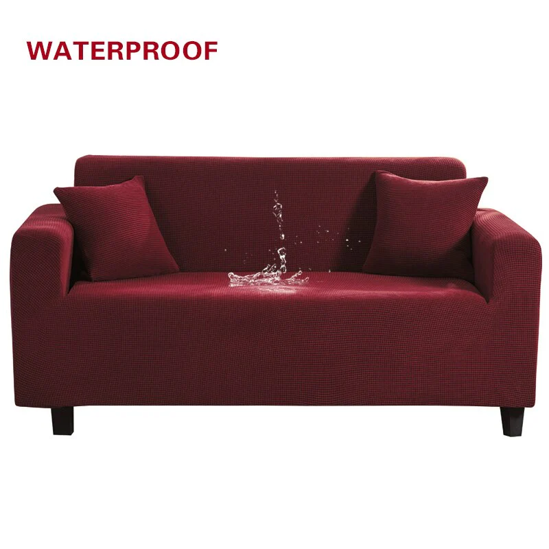 Elastic Sofa Cover Waterproof Sofa Cover Solid Color High Stretch Slipcover All-inclusive Elastic Dustproof Couch Cover Sofa Covers Washable - Image 11