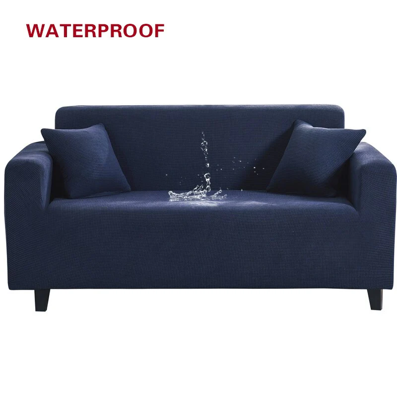 Elastic Sofa Cover Waterproof Sofa Cover Solid Color High Stretch Slipcover All-inclusive Elastic Dustproof Couch Cover Sofa Covers Washable - Image 12