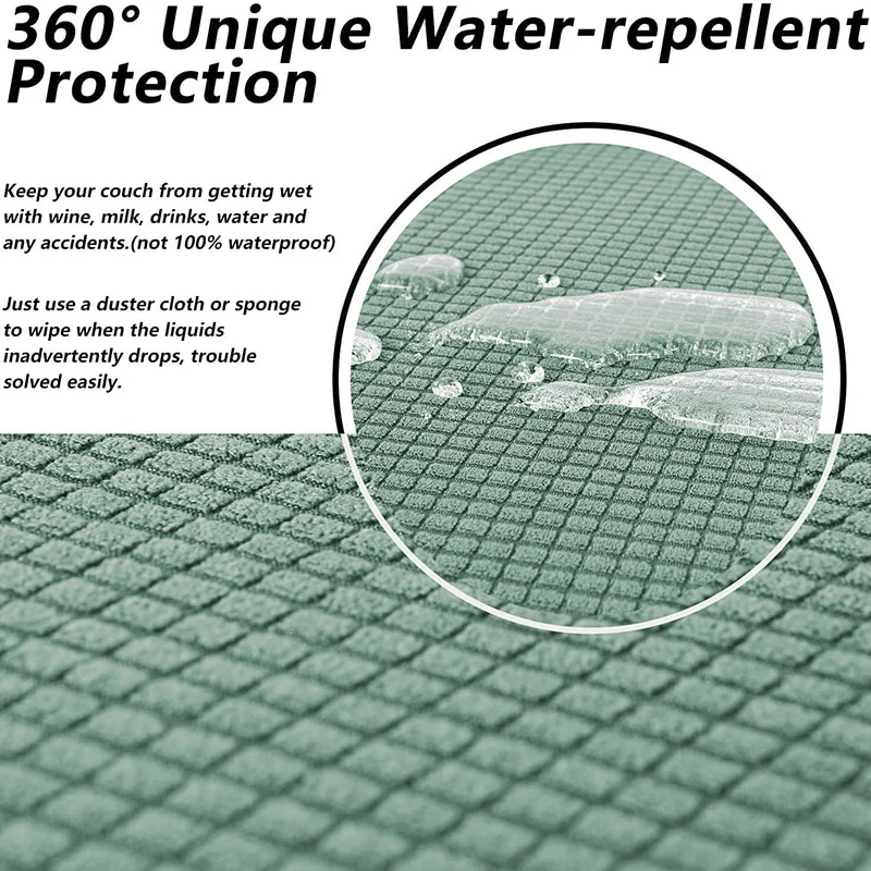 Elastic Sofa Cover Waterproof Sofa Cover Solid Color High Stretch Slipcover All-inclusive Elastic Dustproof Couch Cover Sofa Covers Washable - Image 3