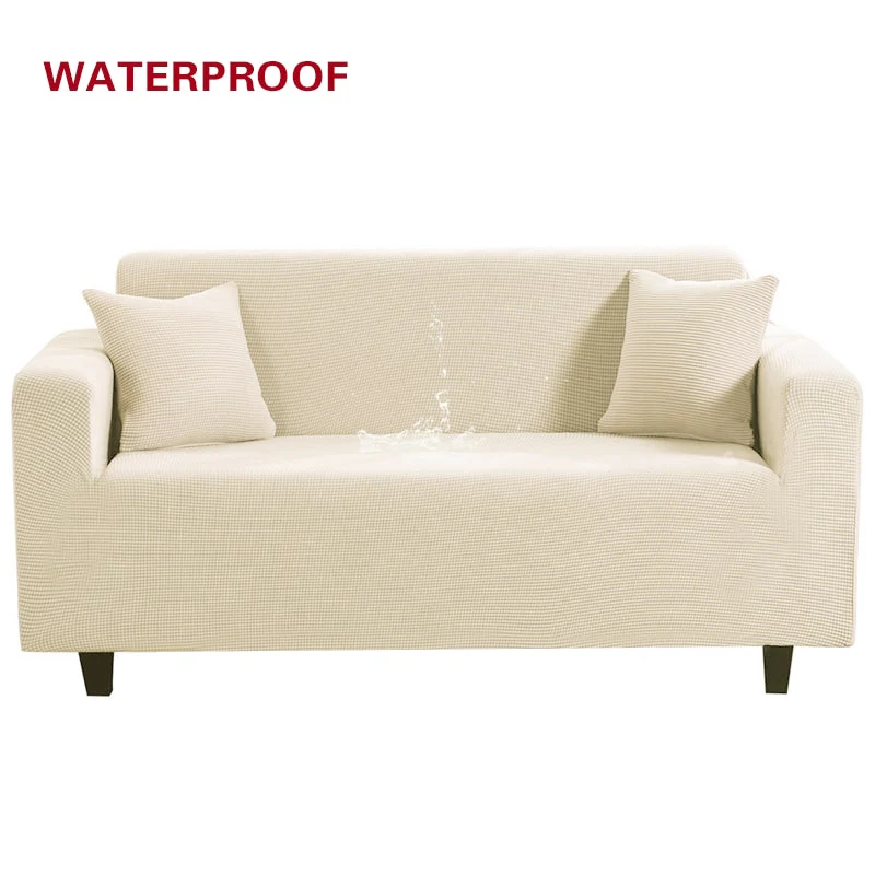 Elastic Sofa Cover Waterproof Sofa Cover Solid Color High Stretch Slipcover All-inclusive Elastic Dustproof Couch Cover Sofa Covers Washable - Image 8