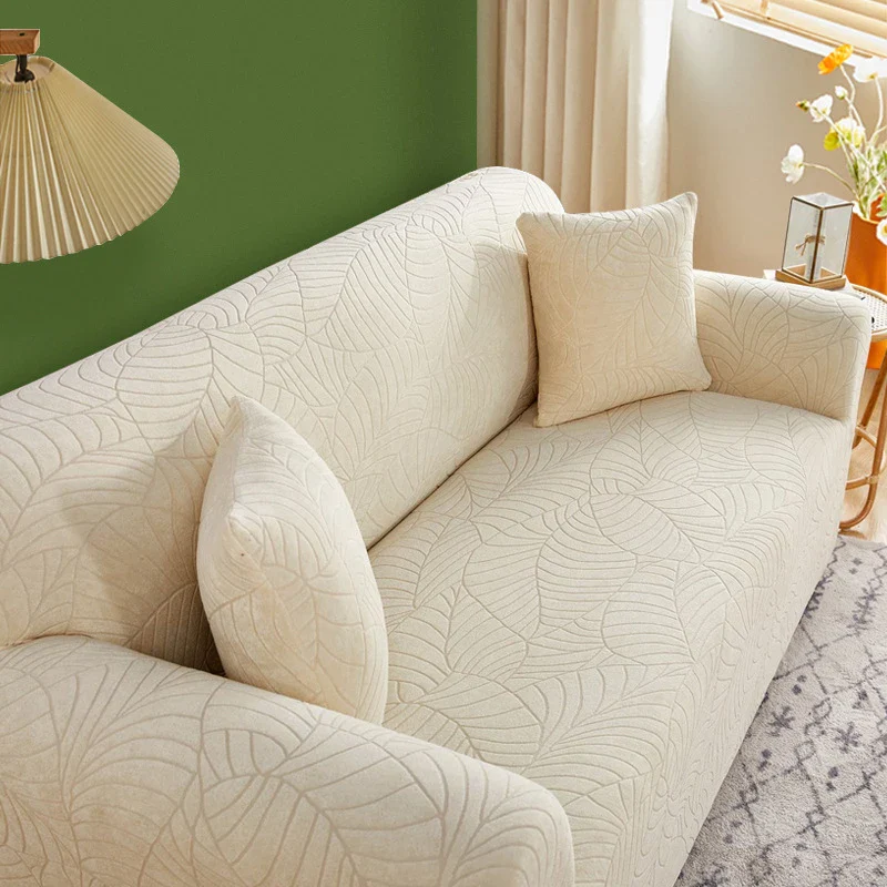Elastic Sofa Covers For Living Room 1/2/3/4 Seater Thick Jacquard ArmChair Sofa Slipcover Protector L-shaped Corner Sofa Cover - Image 10