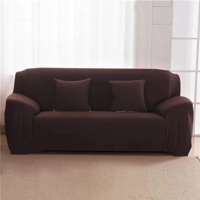 Elastic Sofa Covers Modern Solid Color Universal High Quality Stretchable Elastic Sofa Covers for Living Room L Shape 1/2/3/4 Sectional Sofa Covers - Image 5