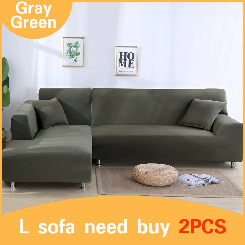 Elastic Stretch Sofa Cover 1/2/3/4 Seat Slipcover Couch Covers Corner Furniture Slipcover for Universal Sofas Livingroom Sectional L Shaped Slipcover - Image 11