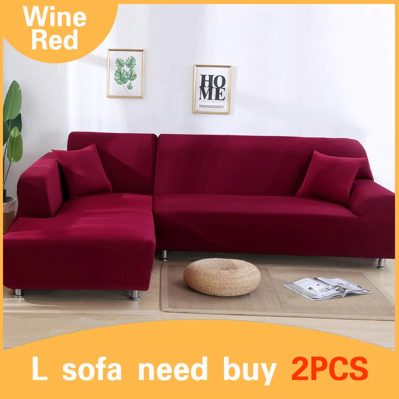 Elastic Stretch Sofa Cover 1/2/3/4 Seat Slipcover Couch Covers Corner Furniture Slipcover for Universal Sofas Livingroom Sectional L Shaped Slipcover - Image 12