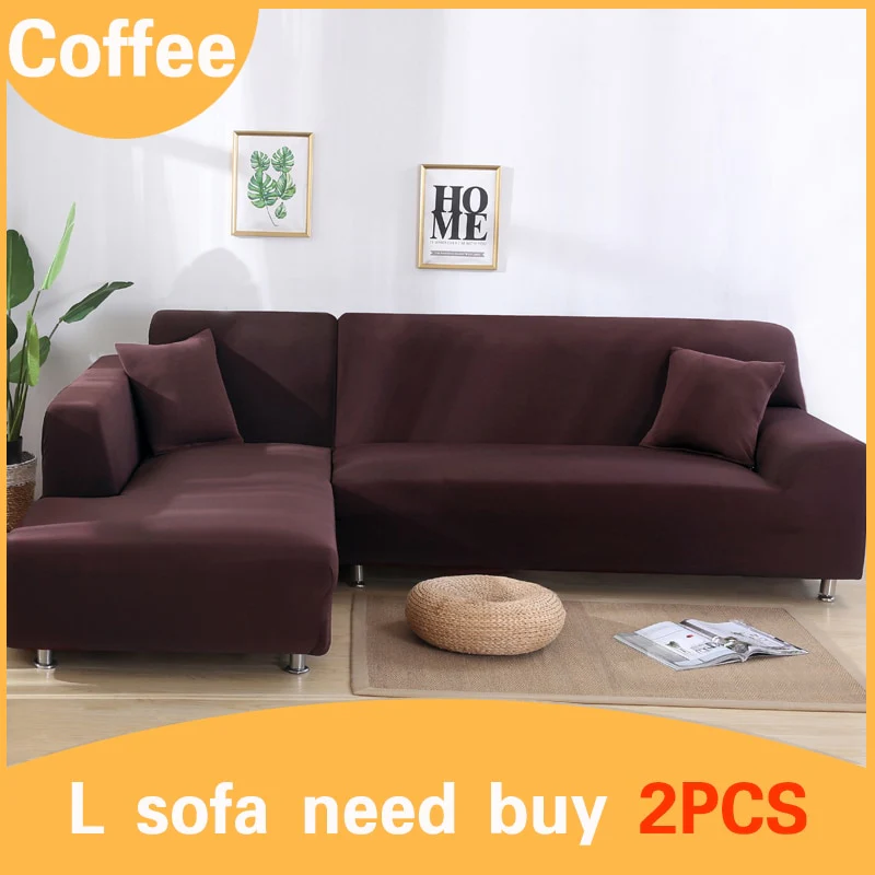 Elastic Stretch Sofa Cover 1/2/3/4 Seat Slipcover Couch Covers Corner Furniture Slipcover for Universal Sofas Livingroom Sectional L Shaped Slipcover - Image 13