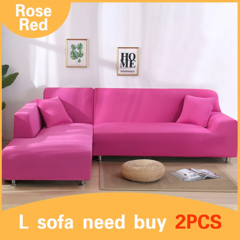 Elastic Stretch Sofa Cover 1/2/3/4 Seat Slipcover Couch Covers Corner Furniture Slipcover for Universal Sofas Livingroom Sectional L Shaped Slipcover - Image 14