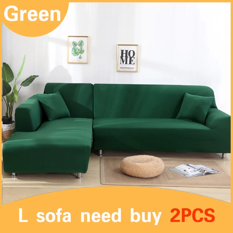 Elastic Stretch Sofa Cover 1/2/3/4 Seat Slipcover Couch Covers Corner Furniture Slipcover for Universal Sofas Livingroom Sectional L Shaped Slipcover - Image 17