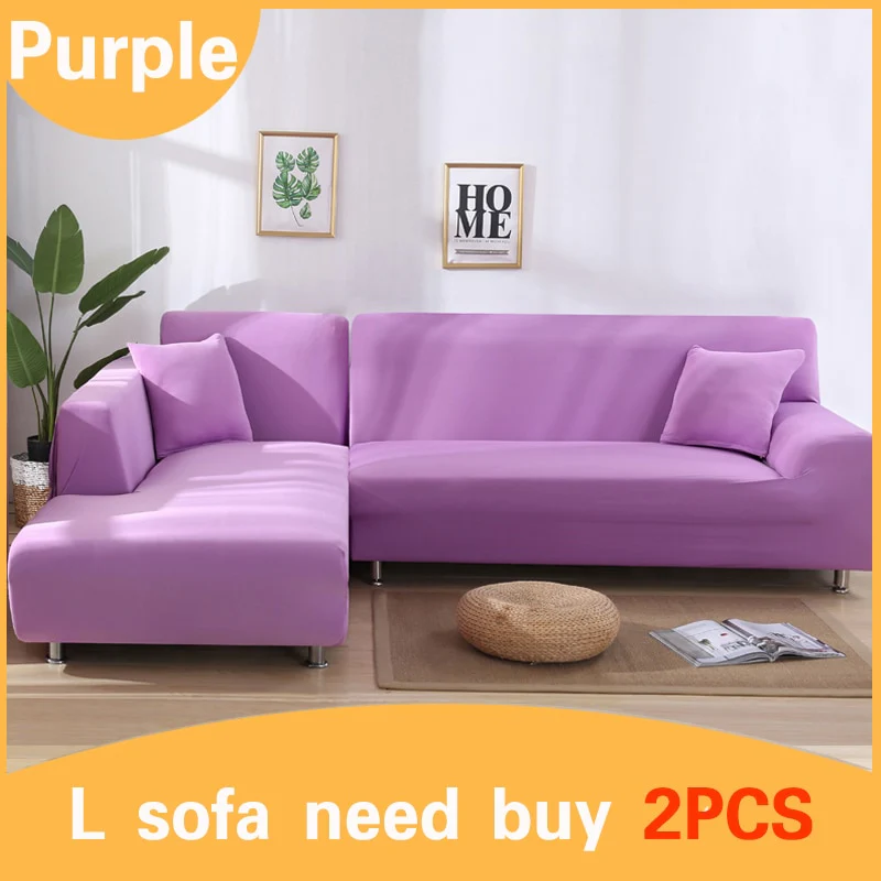 Elastic Stretch Sofa Cover 1/2/3/4 Seat Slipcover Couch Covers Corner Furniture Slipcover for Universal Sofas Livingroom Sectional L Shaped Slipcover - Image 19