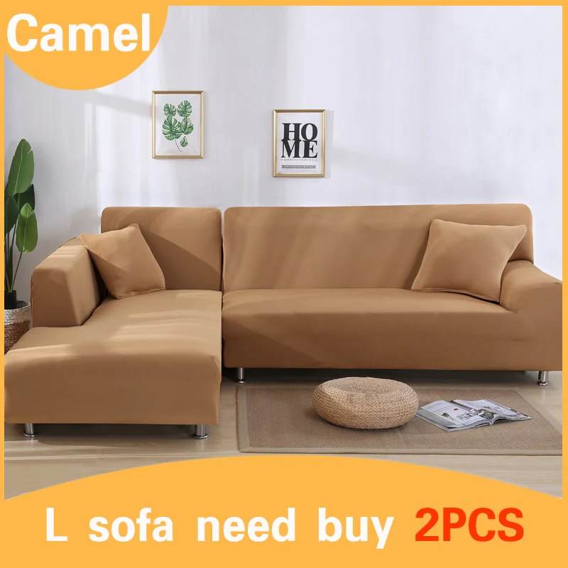 Elastic Stretch Sofa Cover 1/2/3/4 Seat Slipcover Couch Covers Corner Furniture Slipcover for Universal Sofas Livingroom Sectional L Shaped Slipcover - Image 20