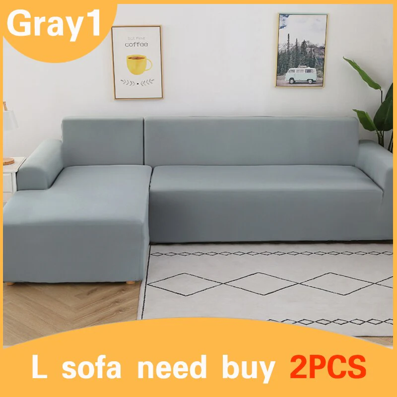Elastic Stretch Sofa Cover 1/2/3/4 Seat Slipcover Couch Covers Corner Furniture Slipcover for Universal Sofas Livingroom Sectional L Shaped Slipcover - Image 21