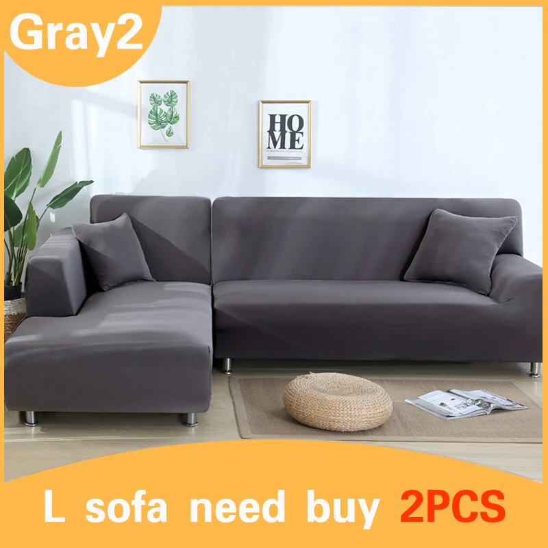 Elastic Stretch Sofa Cover 1/2/3/4 Seat Slipcover Couch Covers Corner Furniture Slipcover for Universal Sofas Livingroom Sectional L Shaped Slipcover - Image 22