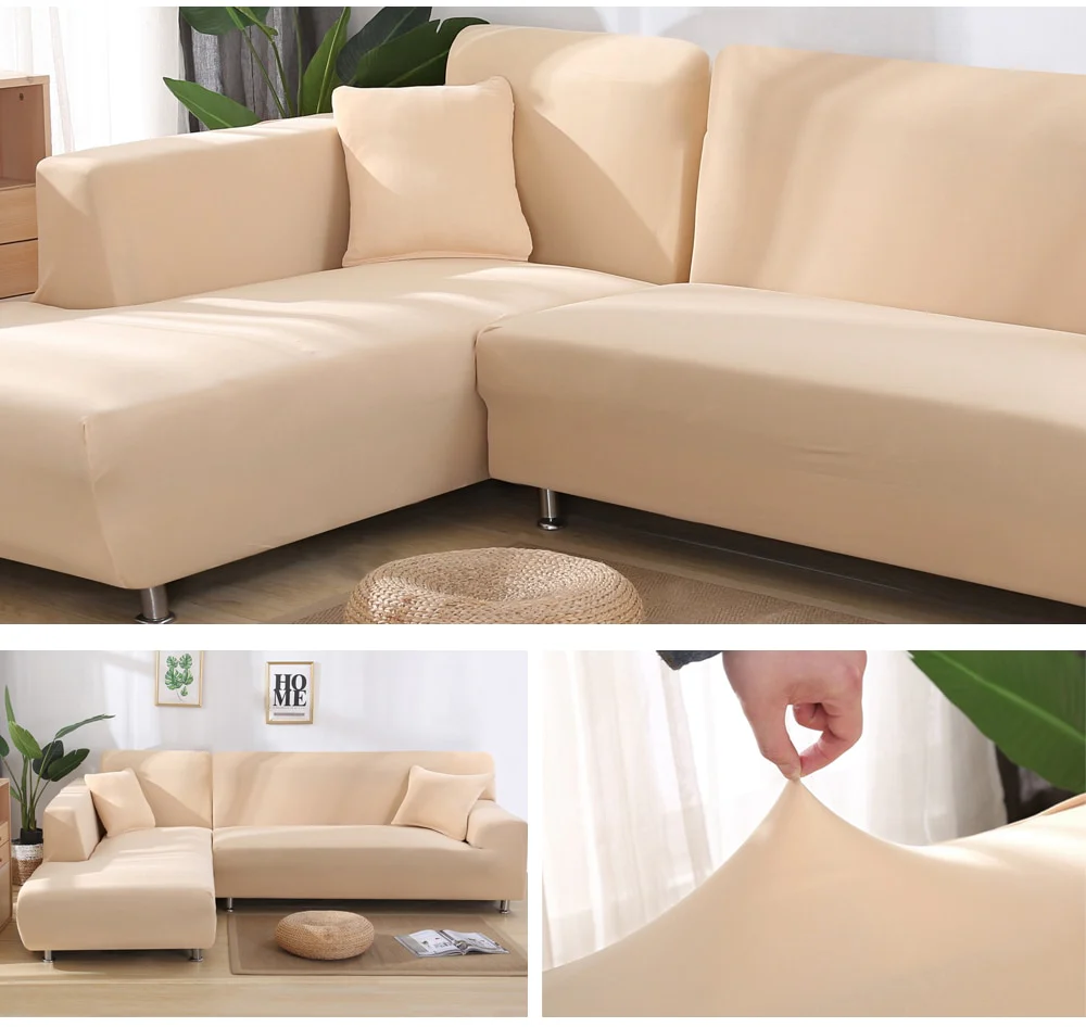 Elastic Stretch Sofa Cover 1/2/3/4 Seat Slipcover Couch Covers Corner Furniture Slipcover for Universal Sofas Livingroom Sectional L Shaped Slipcover - Image 4