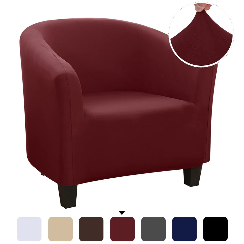 Elastic Tub Chair Cover Bathtub Armchair Sofa Cover Dustproof Protector Washable Furniture Slipcover Quality Hotel Home Polyester Seat Cover - Image 10