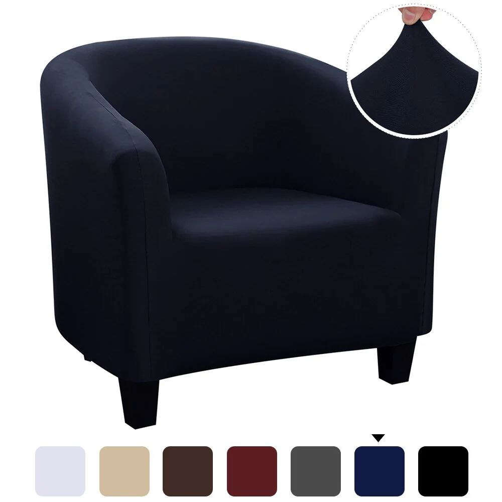 Elastic Tub Chair Cover Bathtub Armchair Sofa Cover Dustproof Protector Washable Furniture Slipcover Quality Hotel Home Polyester Seat Cover - Image 11