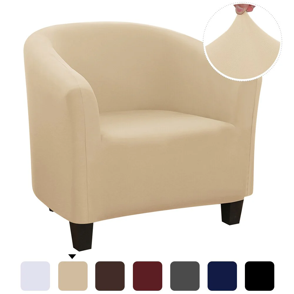 Elastic Tub Chair Cover Bathtub Armchair Sofa Cover Dustproof Protector Washable Furniture Slipcover Quality Hotel Home Polyester Seat Cover - Image 12