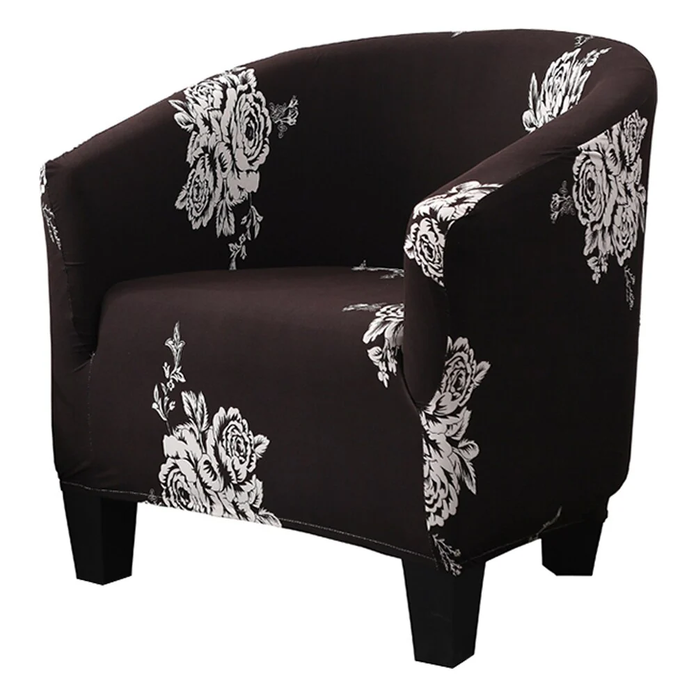 Elastic Tub Chair Cover Bathtub Armchair Sofa Cover Dustproof Protector Washable Furniture Slipcover Quality Hotel Home Polyester Seat Cover - Image 14