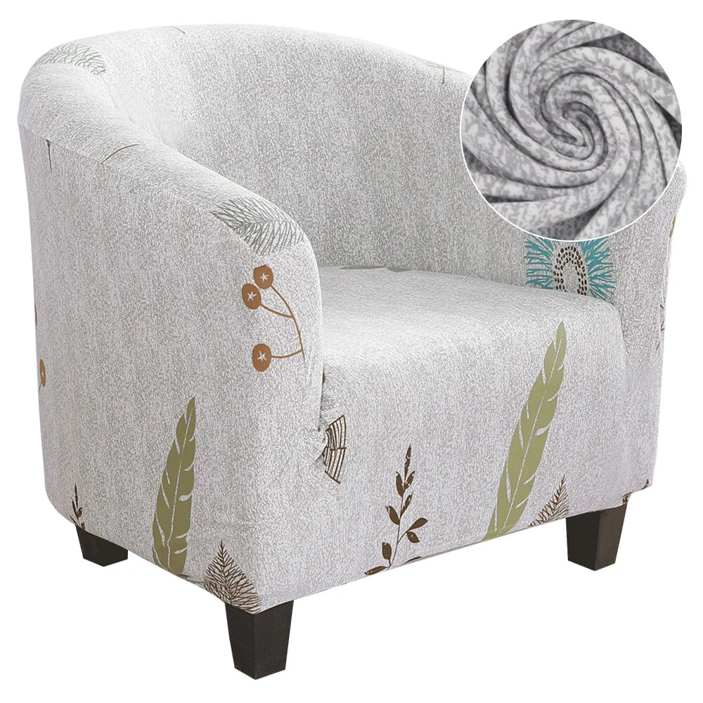 Elastic Tub Chair Cover Bathtub Armchair Sofa Cover Dustproof Protector Washable Furniture Slipcover Quality Hotel Home Polyester Seat Cover - Image 18