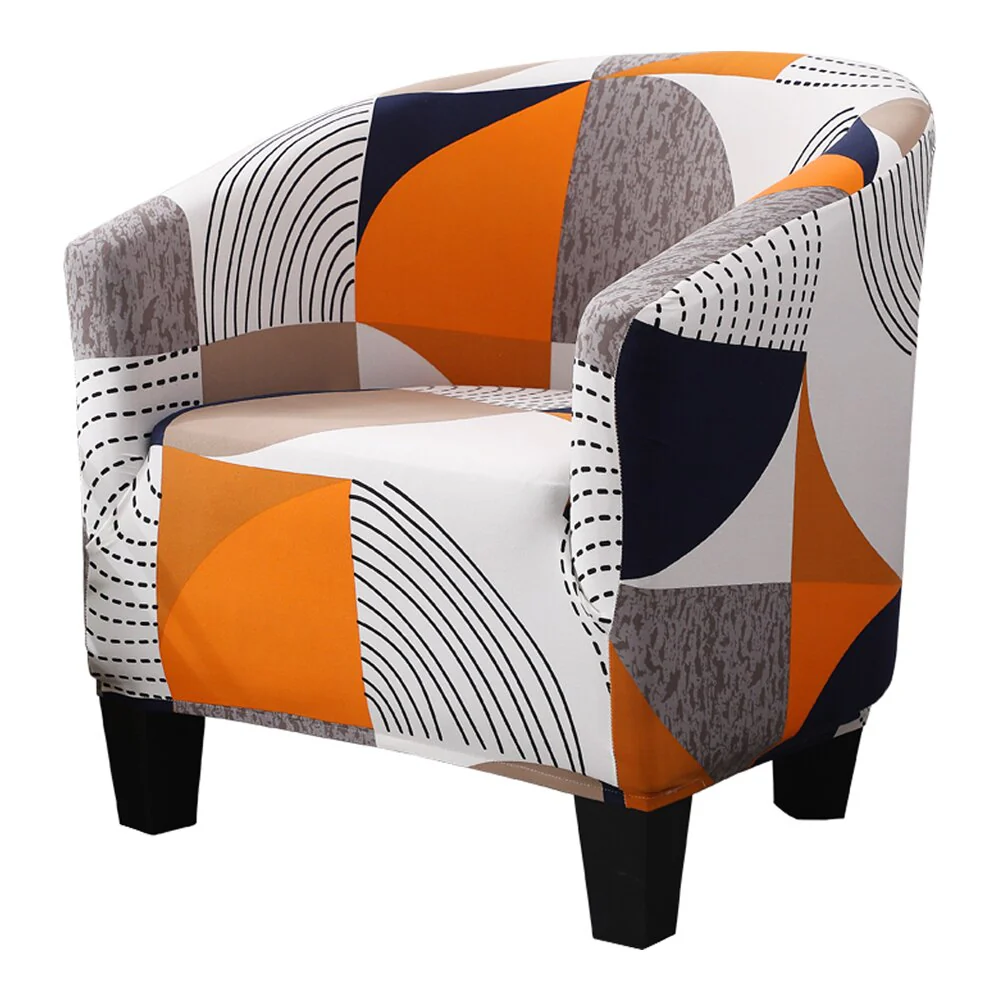 Elastic Tub Chair Cover Bathtub Armchair Sofa Cover Dustproof Protector Washable Furniture Slipcover Quality Hotel Home Polyester Seat Cover - Image 22