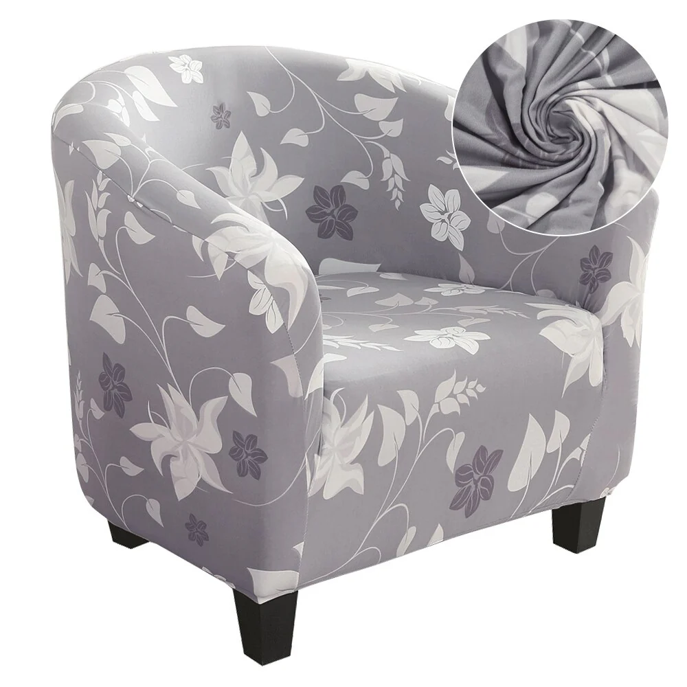 Elastic Tub Chair Cover Bathtub Armchair Sofa Cover Dustproof Protector Washable Furniture Slipcover Quality Hotel Home Polyester Seat Cover - Image 27
