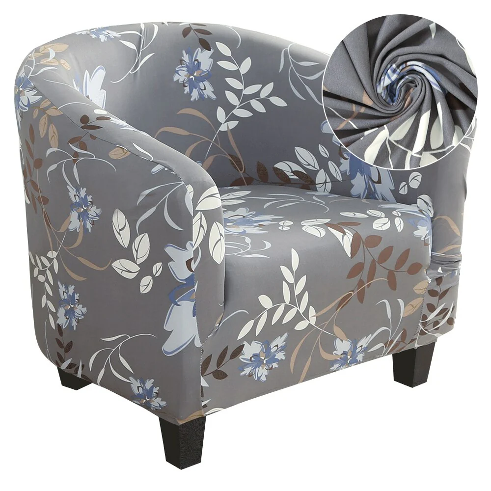 Elastic Tub Chair Cover Bathtub Armchair Sofa Cover Dustproof Protector Washable Furniture Slipcover Quality Hotel Home Polyester Seat Cover - Image 28