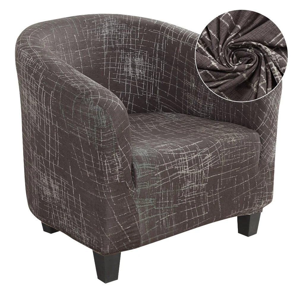 Elastic Tub Chair Cover Bathtub Armchair Sofa Cover Dustproof Protector Washable Furniture Slipcover Quality Hotel Home Polyester Seat Cover - Image 30