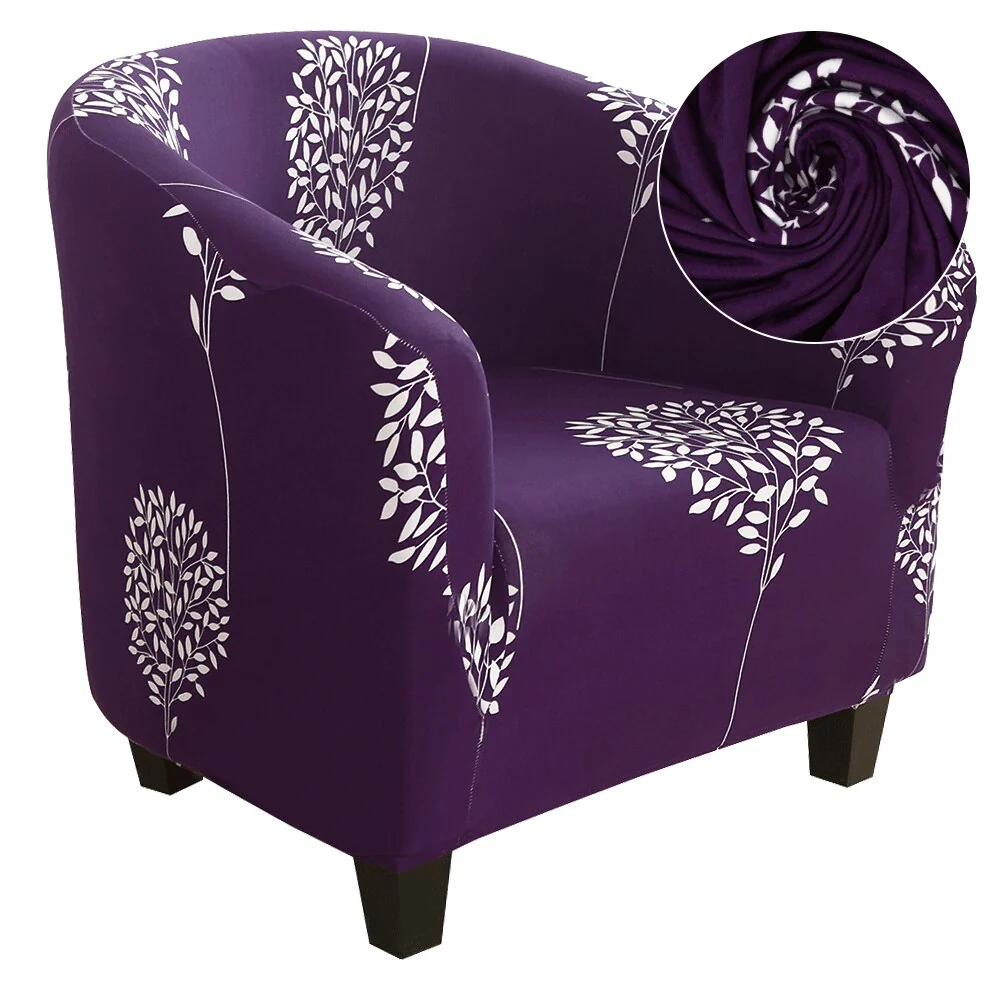 Elastic Tub Chair Cover Bathtub Armchair Sofa Cover Dustproof Protector Washable Furniture Slipcover Quality Hotel Home Polyester Seat Cover - Image 35