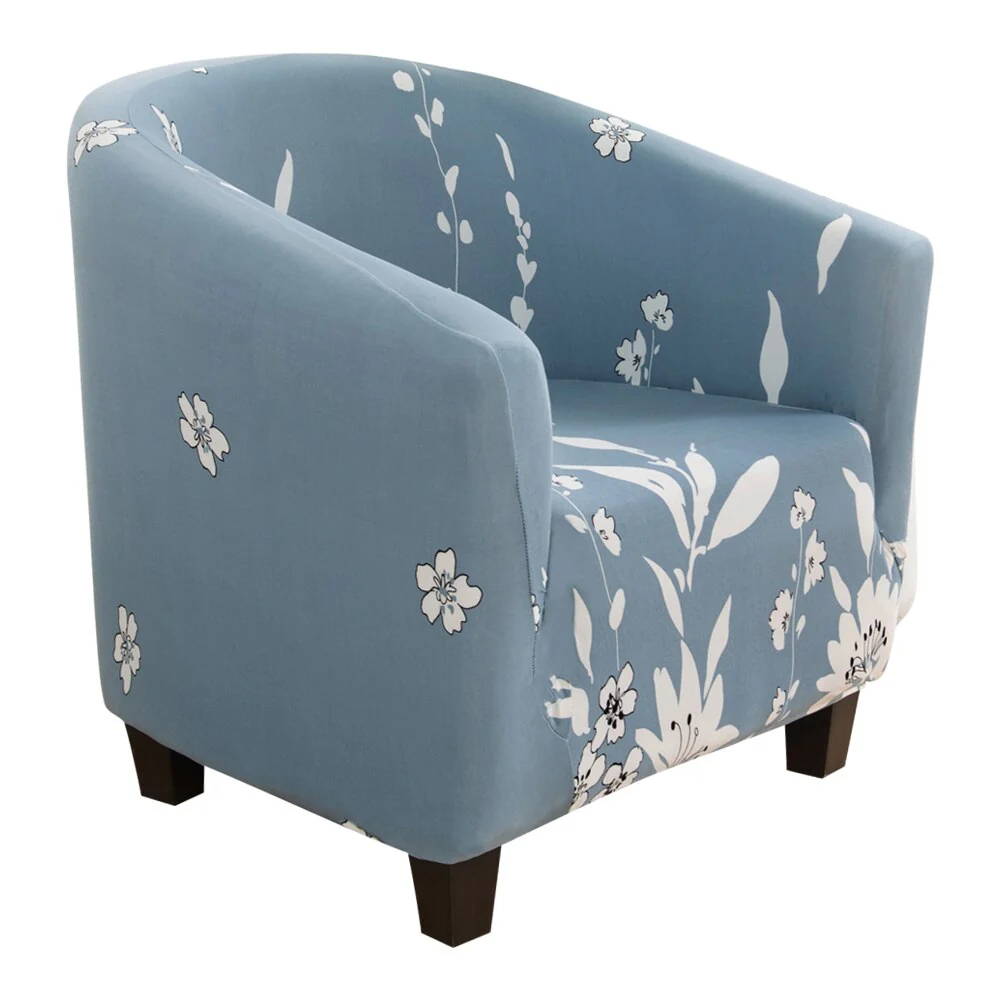 Elastic Tub Chair Cover Bathtub Armchair Sofa Cover Dustproof Protector Washable Furniture Slipcover Quality Hotel Home Polyester Seat Cover - Image 36