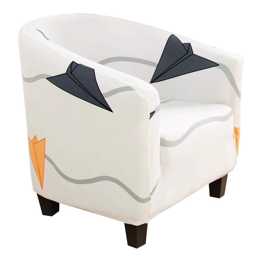 Elastic Tub Chair Cover Bathtub Armchair Sofa Cover Dustproof Protector Washable Furniture Slipcover Quality Hotel Home Polyester Seat Cover - Image 38