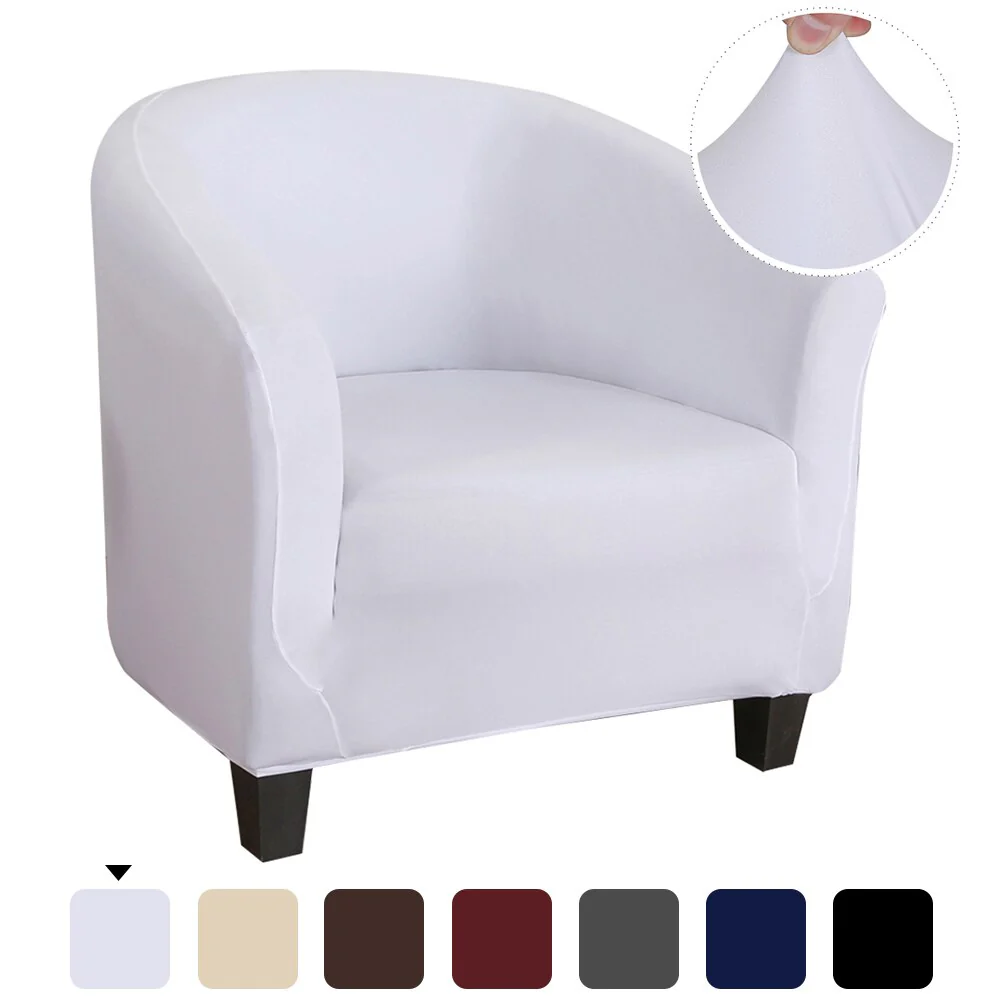 Elastic Tub Chair Cover Bathtub Armchair Sofa Cover Dustproof Protector Washable Furniture Slipcover Quality Hotel Home Polyester Seat Cover - Image 7