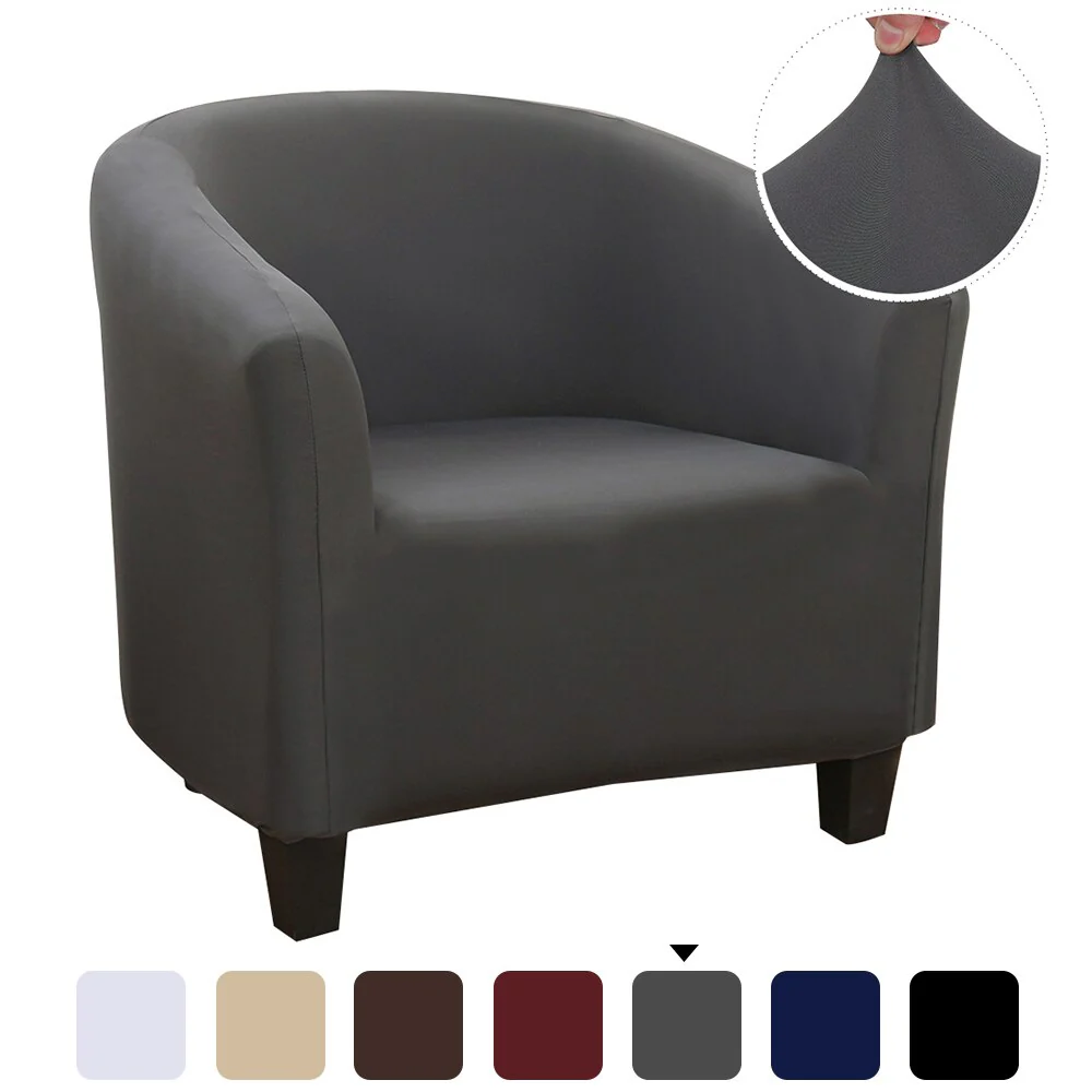 Elastic Tub Chair Cover Bathtub Armchair Sofa Cover Dustproof Protector Washable Furniture Slipcover Quality Hotel Home Polyester Seat Cover - Image 8