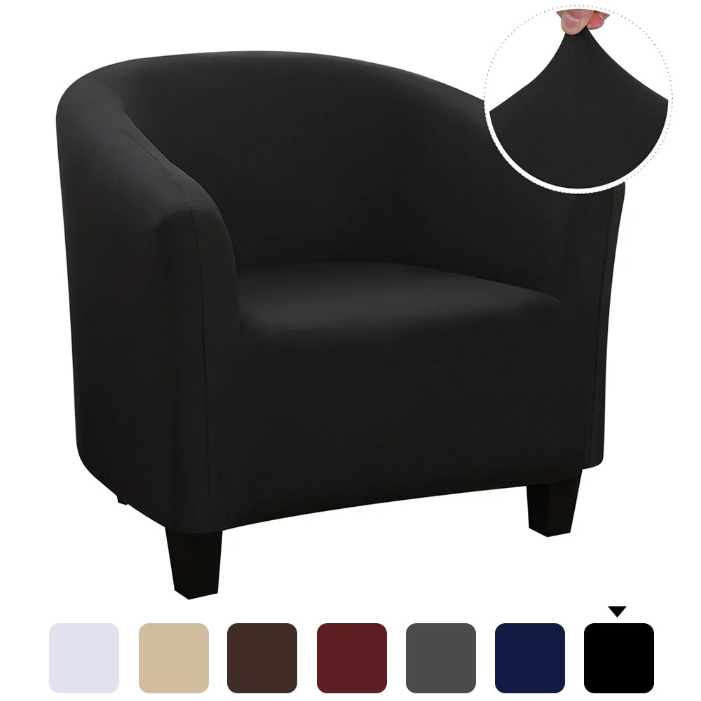 Elastic Tub Chair Cover Bathtub Armchair Sofa Cover Dustproof Protector Washable Furniture Slipcover Quality Hotel Home Polyester Seat Cover - Image 9