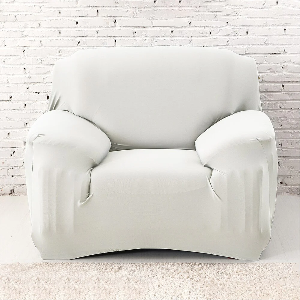 Elastic White Sofa Cover Stretch Tight Wrap All-inclusive Sofa Covers Couch Cover Chair Sofa Cover Couch Case 1/2/3/4 seater Slipcovers - Image 9