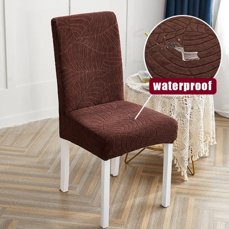 Elastic Waterproof Chair Covers Dining Room Jacquard Spandex Cover For Chair Adjustable Chairs Covers 1/2/4/6 Pieces - Image 10