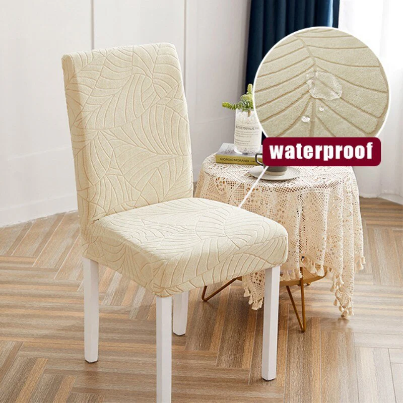 Elastic Waterproof Chair Covers Dining Room Jacquard Spandex Cover For Chair Adjustable Chairs Covers 1/2/4/6 Pieces - Image 11