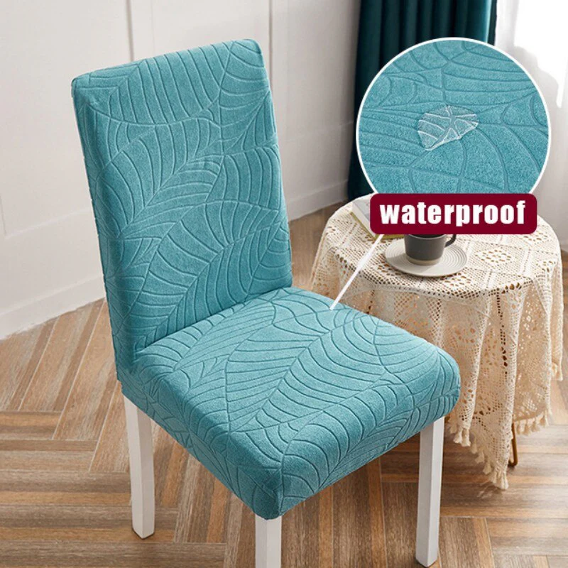 Elastic Waterproof Chair Covers Dining Room Jacquard Spandex Cover For Chair Adjustable Chairs Covers 1/2/4/6 Pieces - Image 12